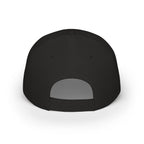 Black cap with a reflective patch on a white background