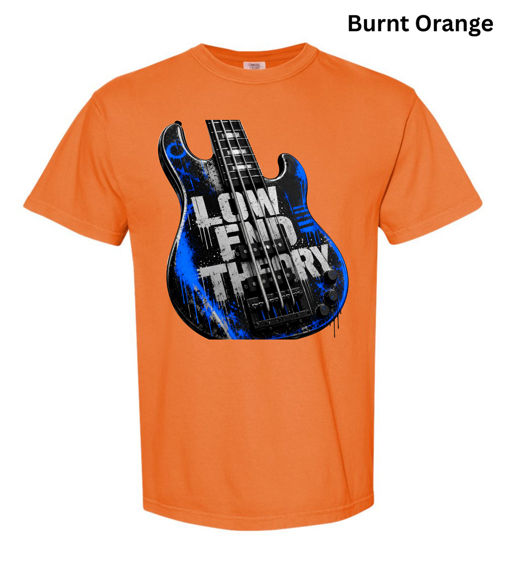 Low End Theory Bass Guitar T-Shirt | Bass Player Graphic Tee | Musician Shirt | Bass Guitar Lover Gift | Rock Band Apparel | Unisex Music Tee