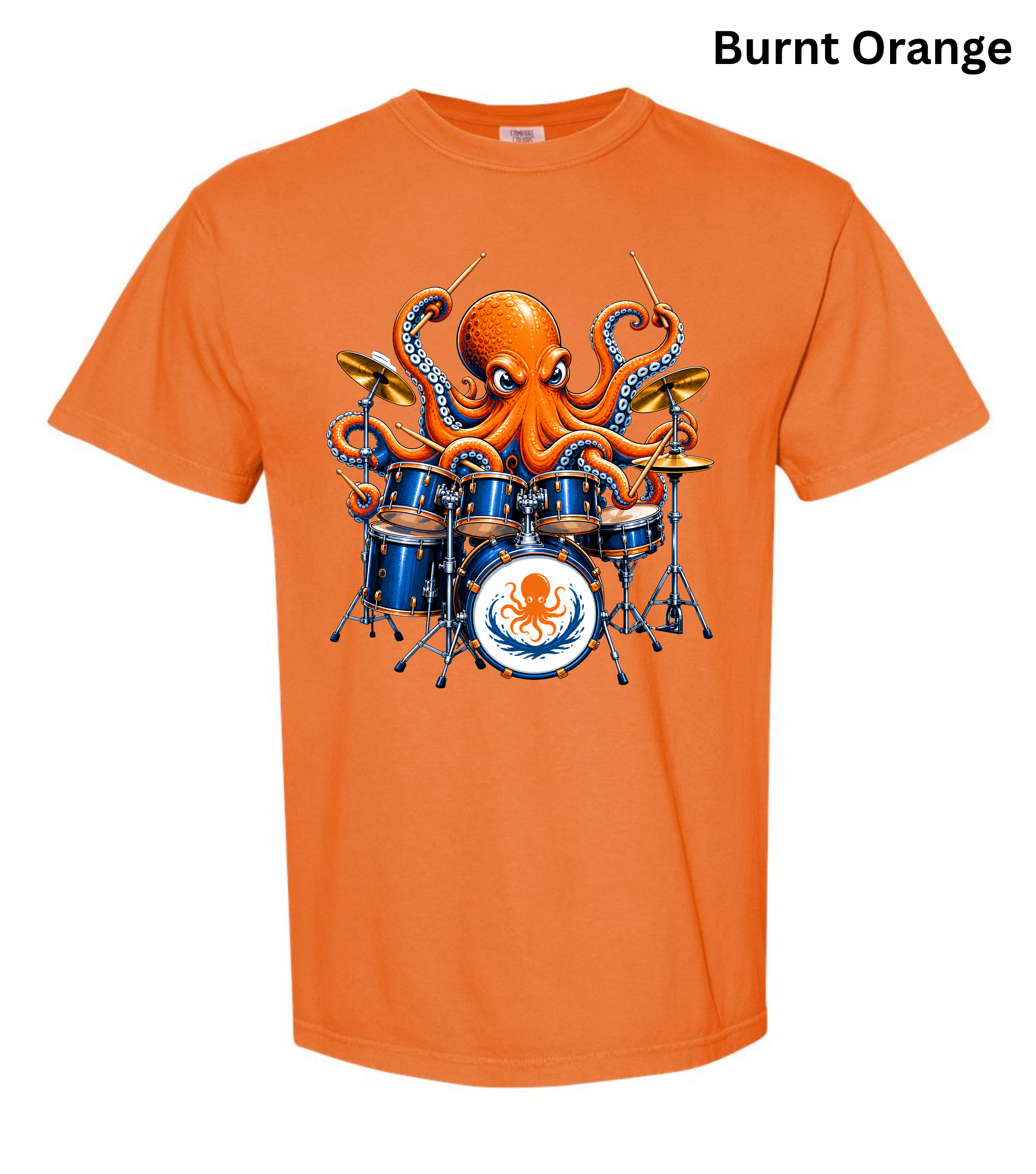 Funny Octopus Drummer T-Shirt | Drumming Octopus Graphic Tee | Cute Drum Player Shirt | Music Lover Gift | Drummer Apparel | Marine Animal Shirt