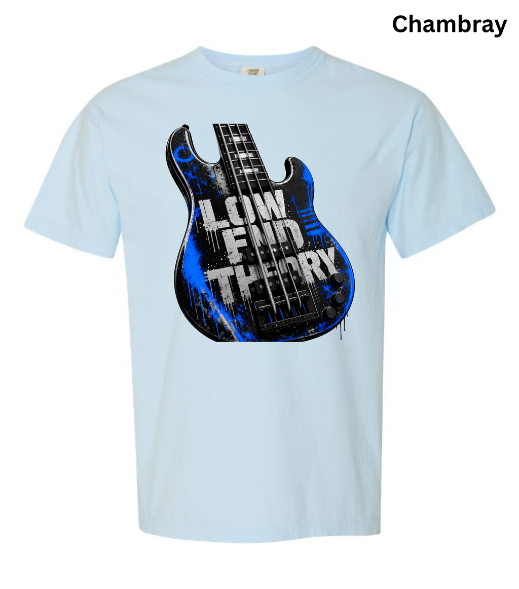 Low End Theory Bass Guitar T-Shirt | Bass Player Graphic Tee | Musician Shirt | Bass Guitar Lover Gift | Rock Band Apparel | Unisex Music Tee