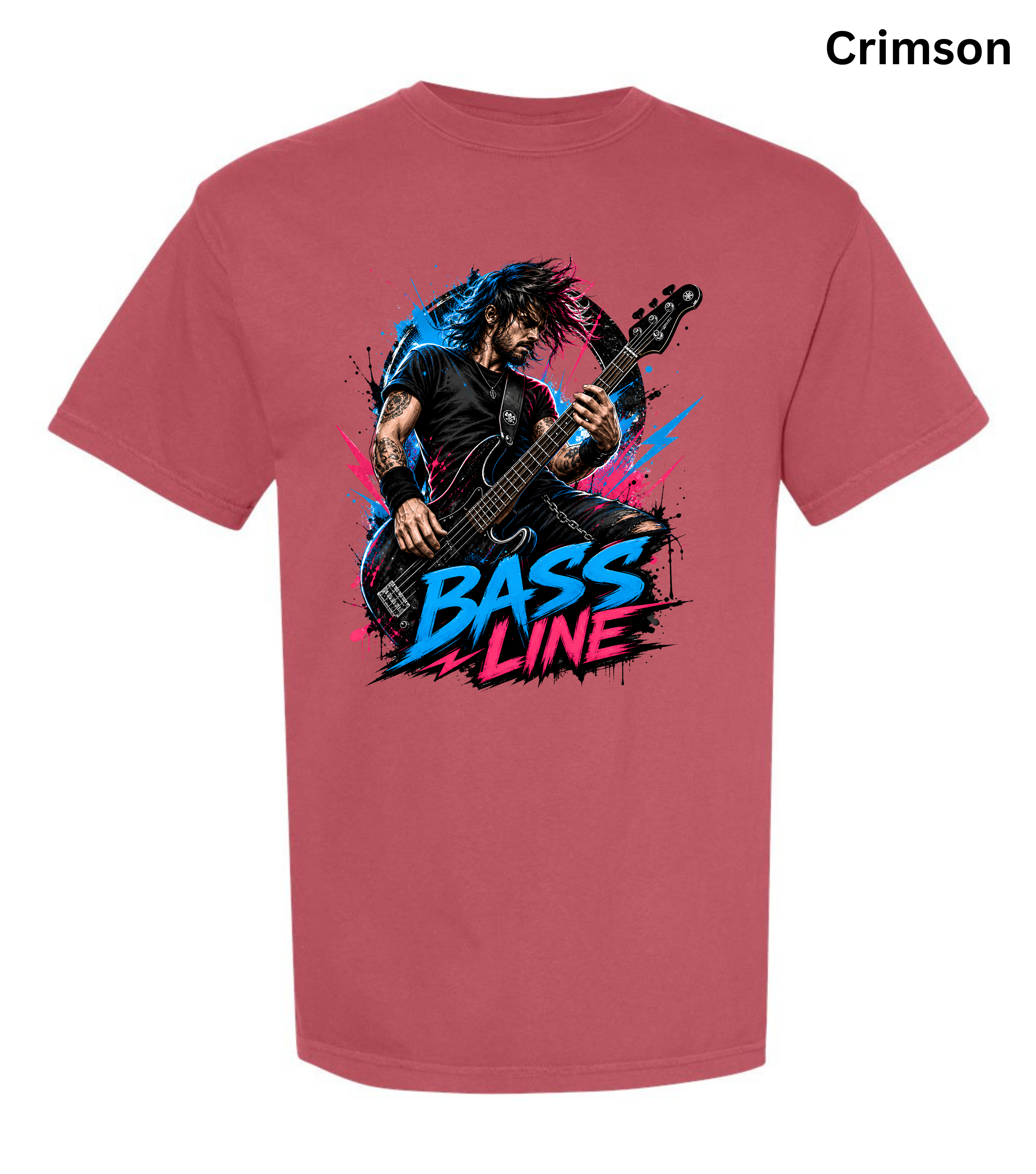 Bass Line T-Shirt | Bass Guitar Player Shirt | Funny Bassist Tee | Rock Musician Graphic T-Shirt | Bass Guitar Gift for Men & Women