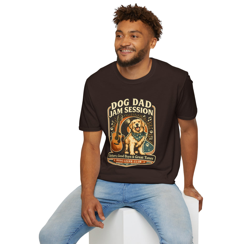 Man wearing a black t-shirt with 'Plant Besties Forever' design on a white background
