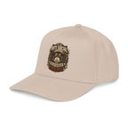 A light beige baseball cap with a curved brim, featuring a vintage-style graphic on the front that reads 'ANTI SOCIAL RELATIONSHIP' in distressed lettering.