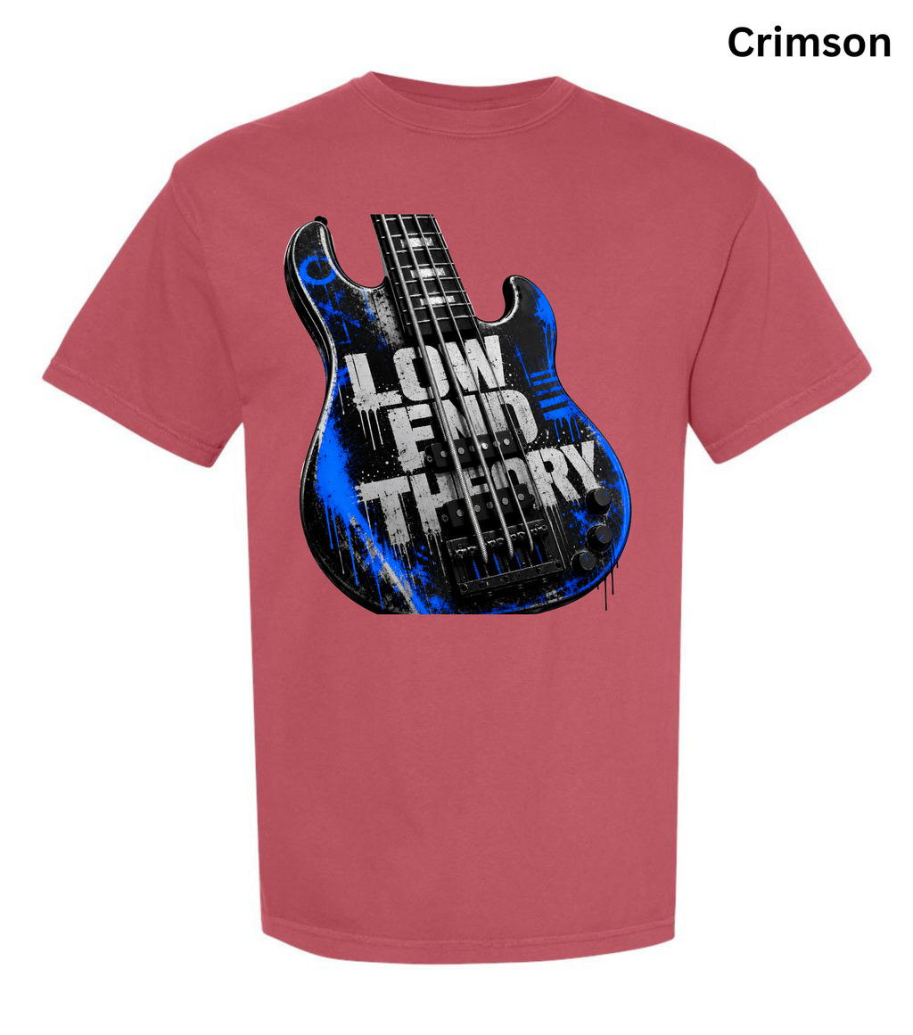 Low End Theory Bass Guitar T-Shirt | Bass Player Graphic Tee | Musician Shirt | Bass Guitar Lover Gift | Rock Band Apparel | Unisex Music Tee