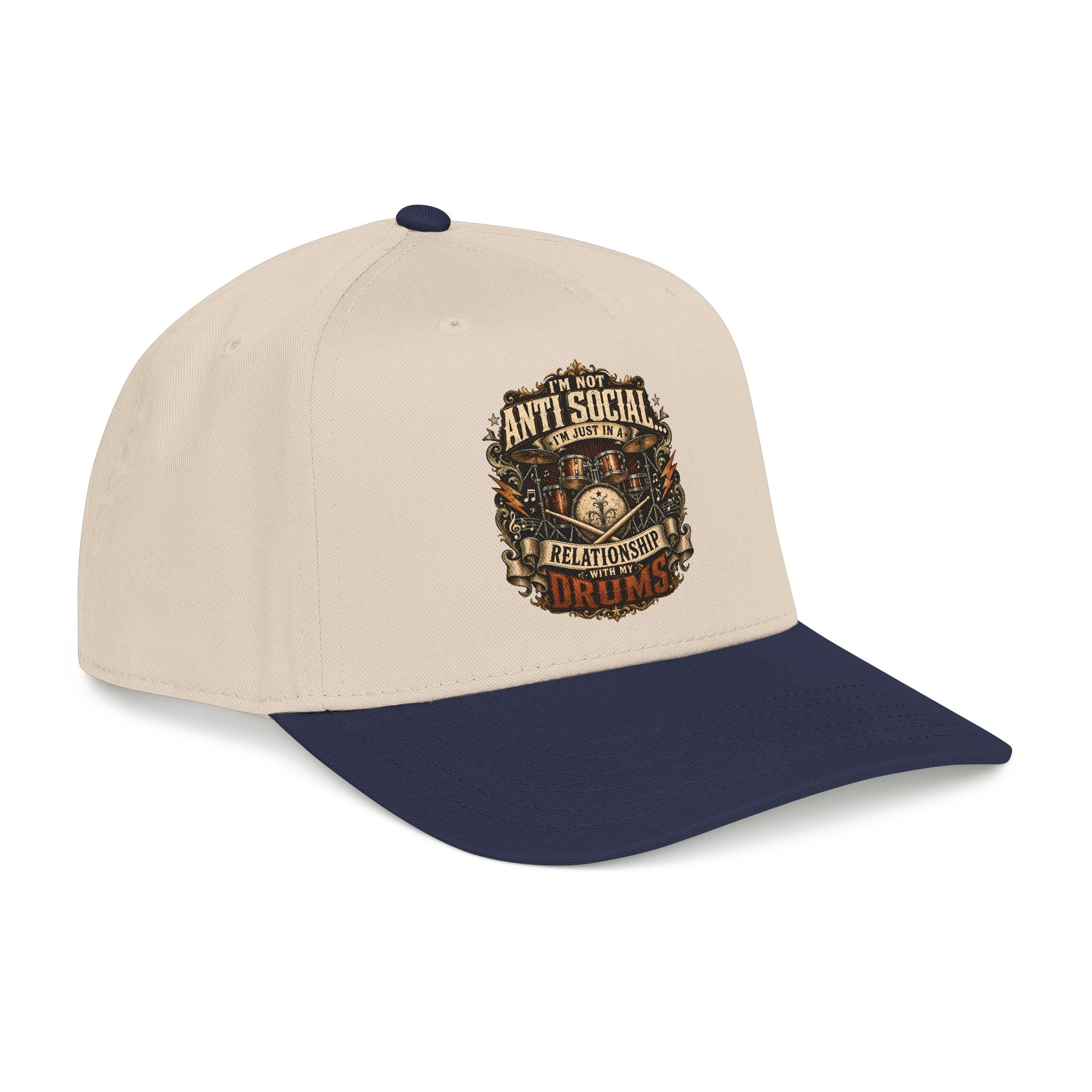 Beige and black cap with 'The Empty Tomb' design on a white background