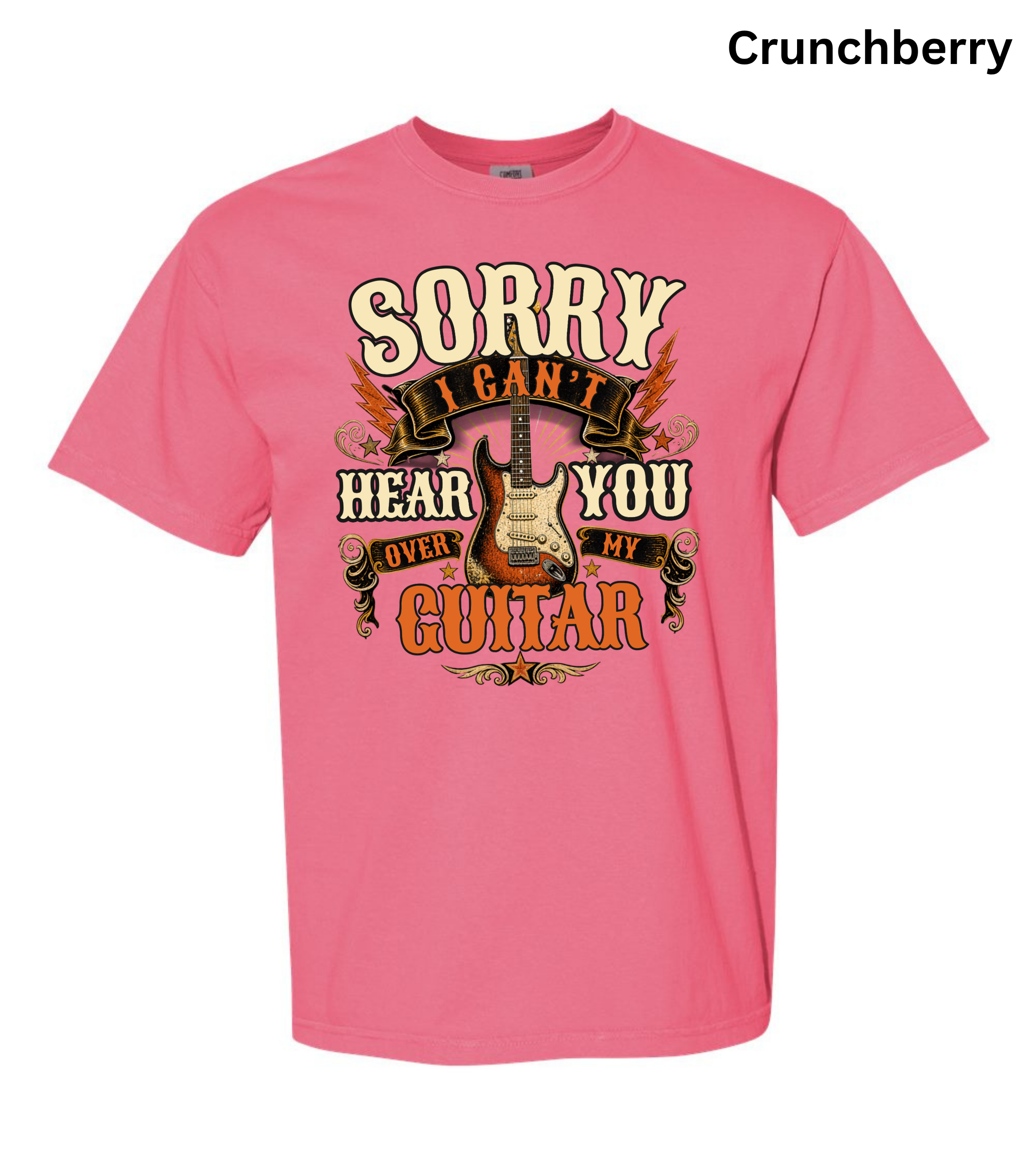Sorry I Can't Hear You Over My Guitar Shirt | Funny Guitar Player T-Shirt | Vintage Guitar Tee | Rock Music Shirt | Guitarist Gift | Music Lover Apparel