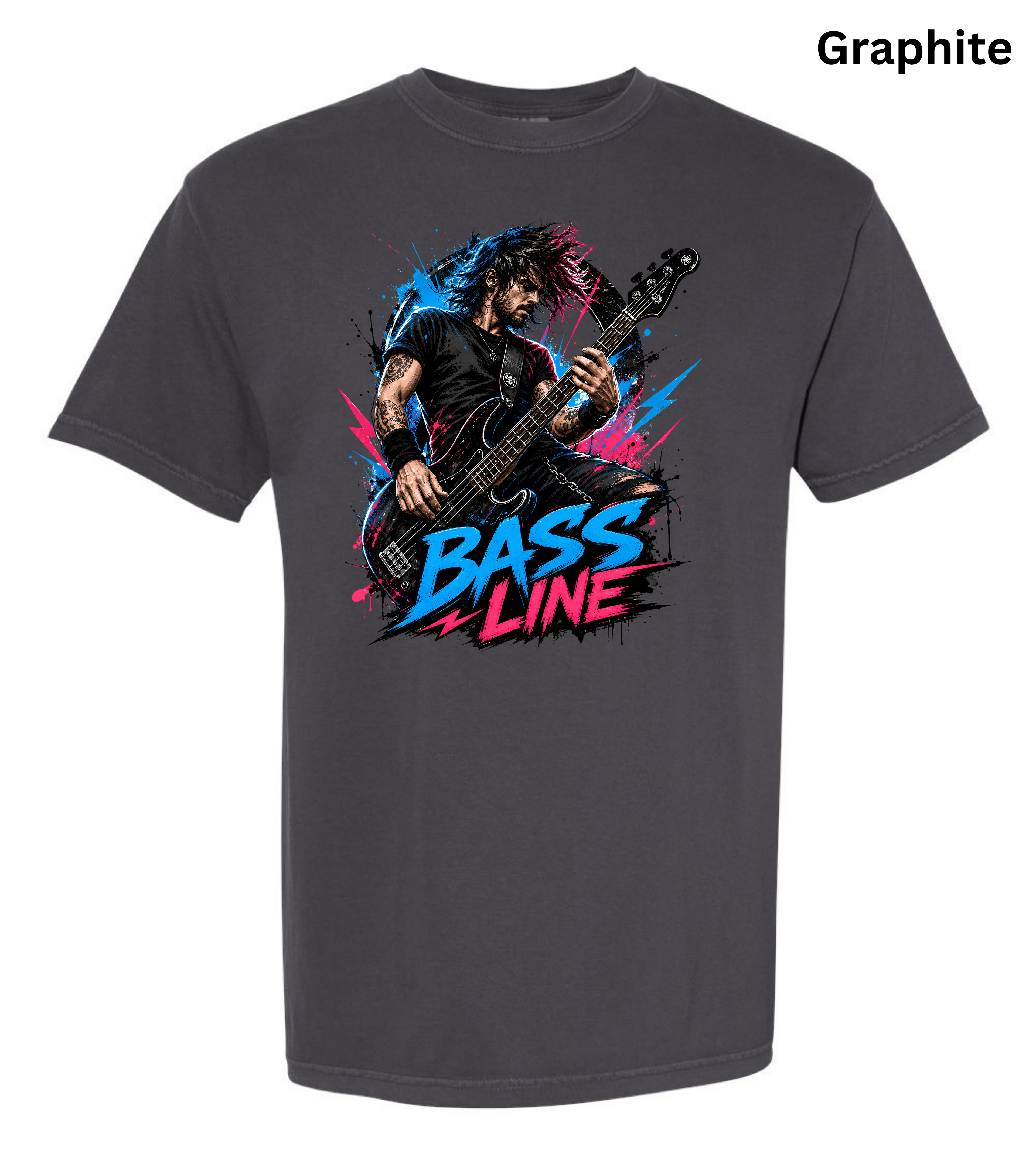 Bass Line T-Shirt | Bass Guitar Player Shirt | Funny Bassist Tee | Rock Musician Graphic T-Shirt | Bass Guitar Gift for Men & Women