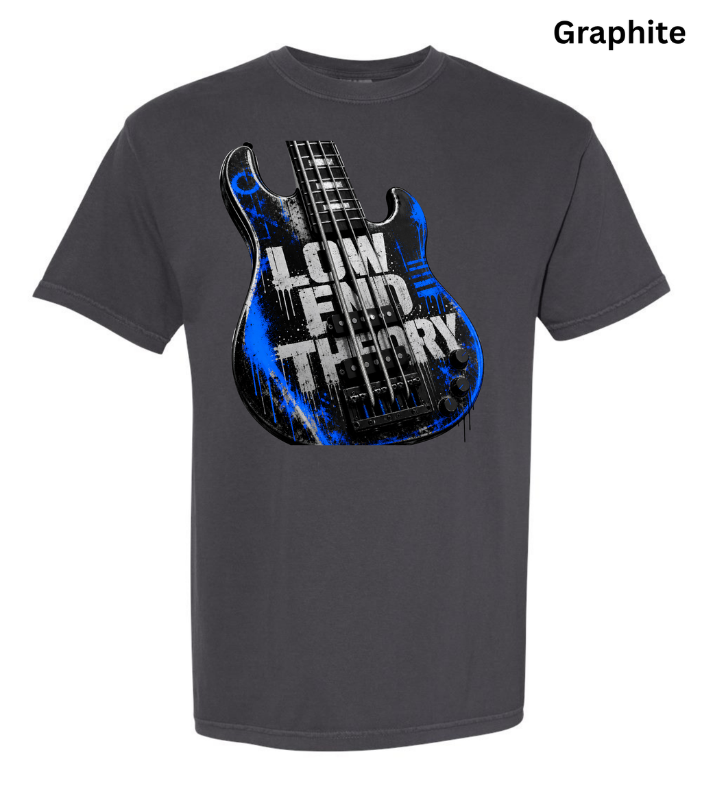 Low End Theory Bass Guitar T-Shirt | Bass Player Graphic Tee | Musician Shirt | Bass Guitar Lover Gift | Rock Band Apparel | Unisex Music Tee