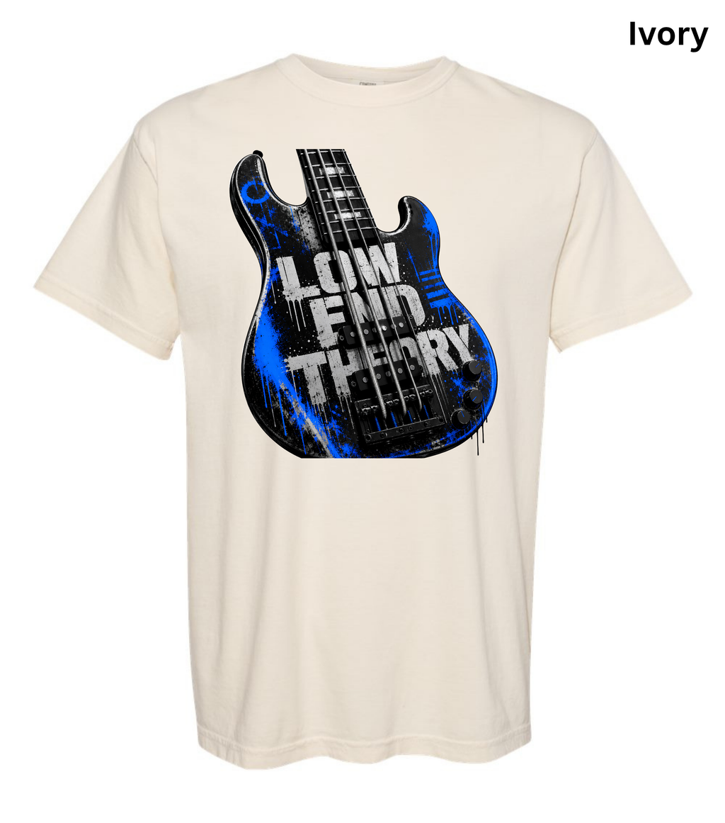 Low End Theory Bass Guitar T-Shirt | Bass Player Graphic Tee | Musician Shirt | Bass Guitar Lover Gift | Rock Band Apparel | Unisex Music Tee