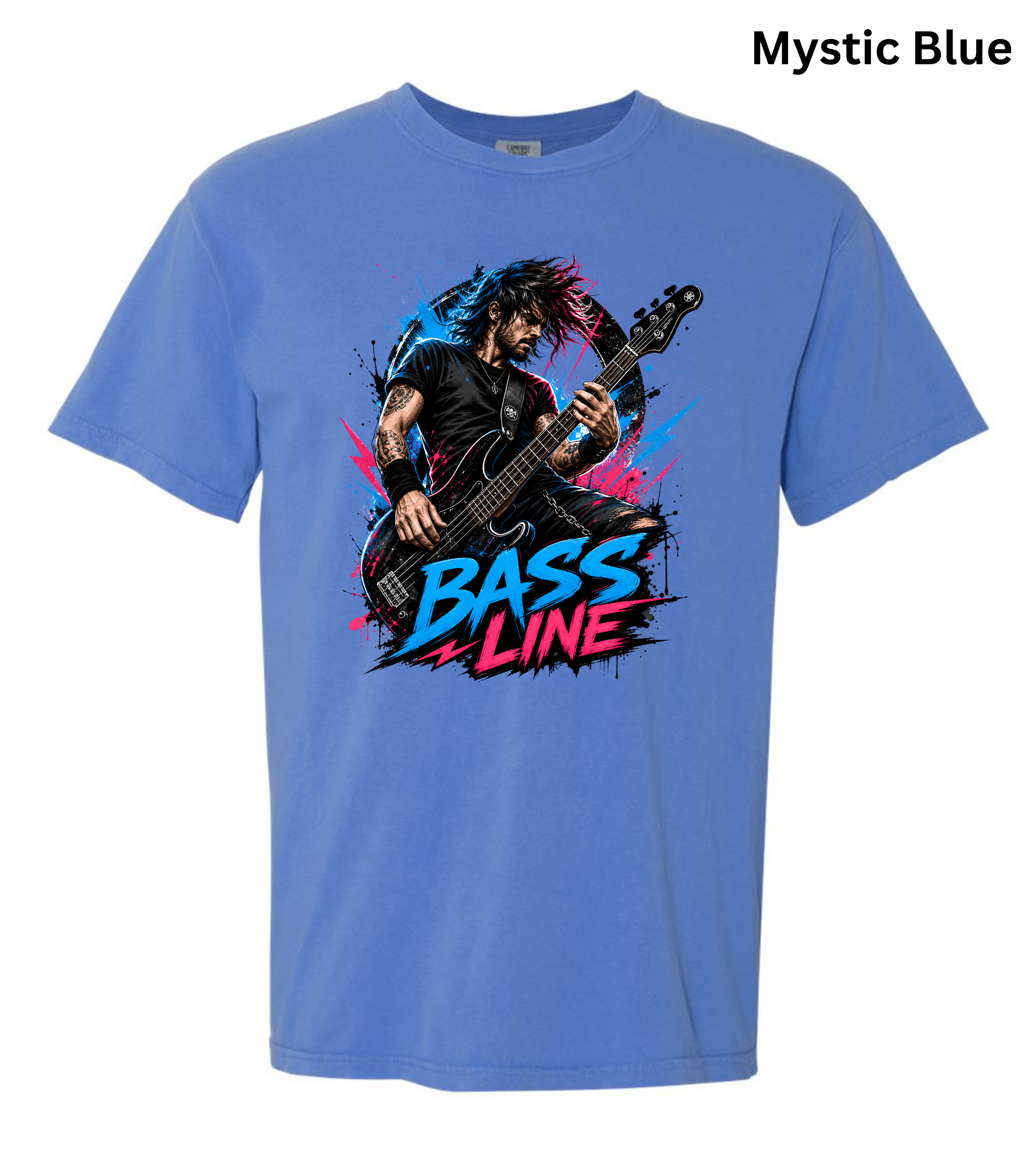 Bass Line T-Shirt | Bass Guitar Player Shirt | Funny Bassist Tee | Rock Musician Graphic T-Shirt | Bass Guitar Gift for Men & Women