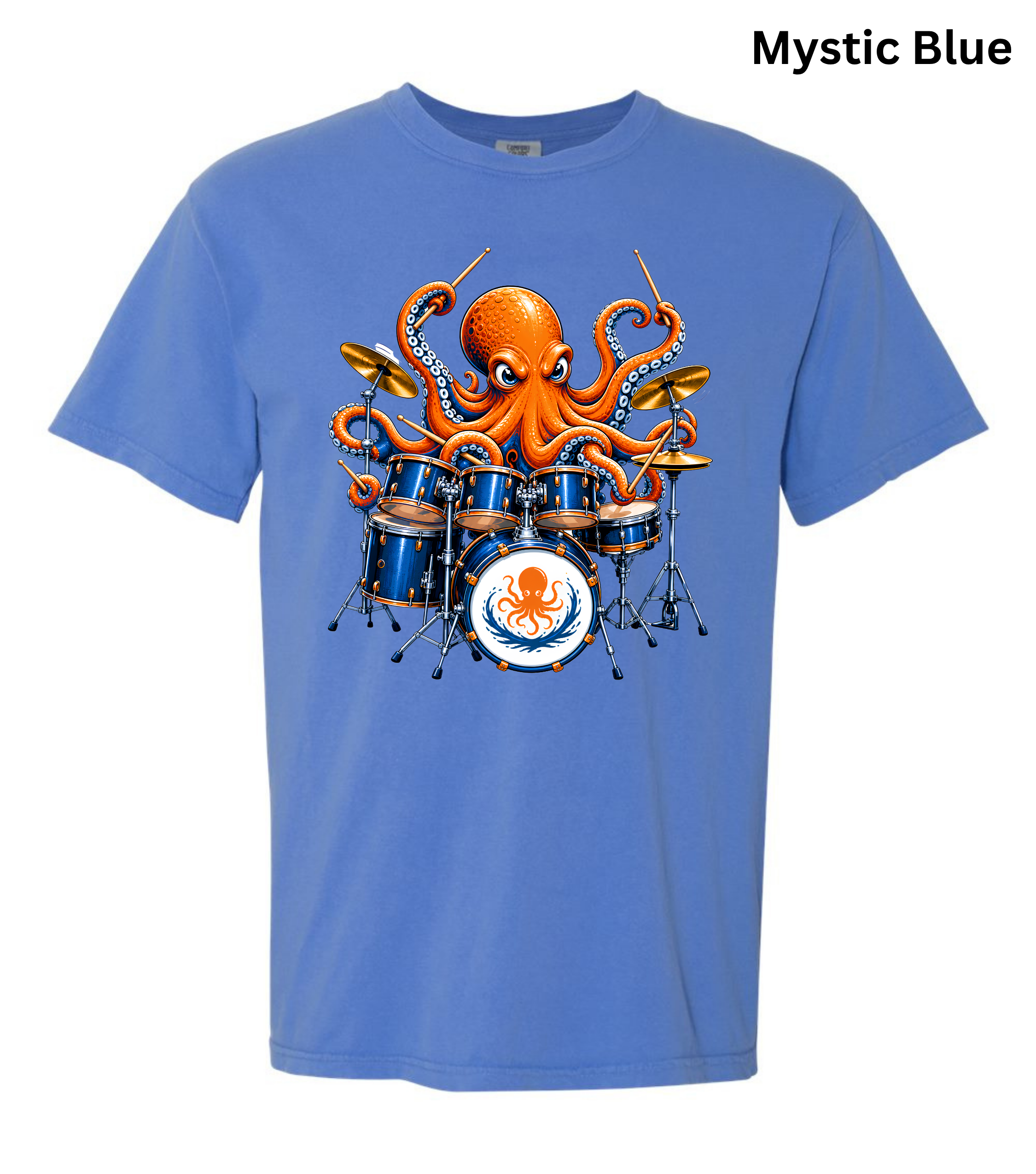 Funny Octopus Drummer T-Shirt | Drumming Octopus Graphic Tee | Cute Drum Player Shirt | Music Lover Gift | Drummer Apparel | Marine Animal Shirt