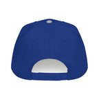 Blue cap with white interior on a white background