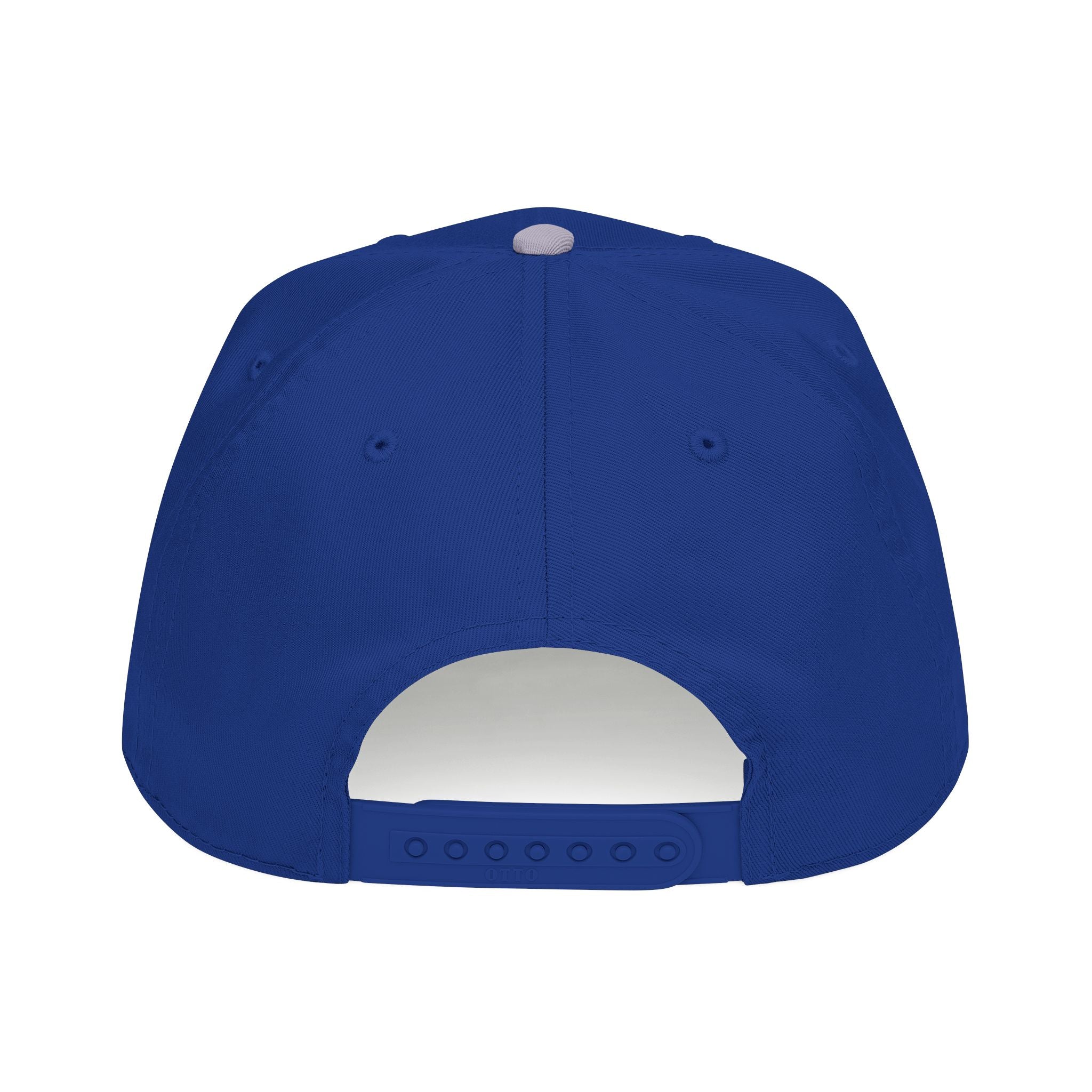 Blue cap with white interior on a white background