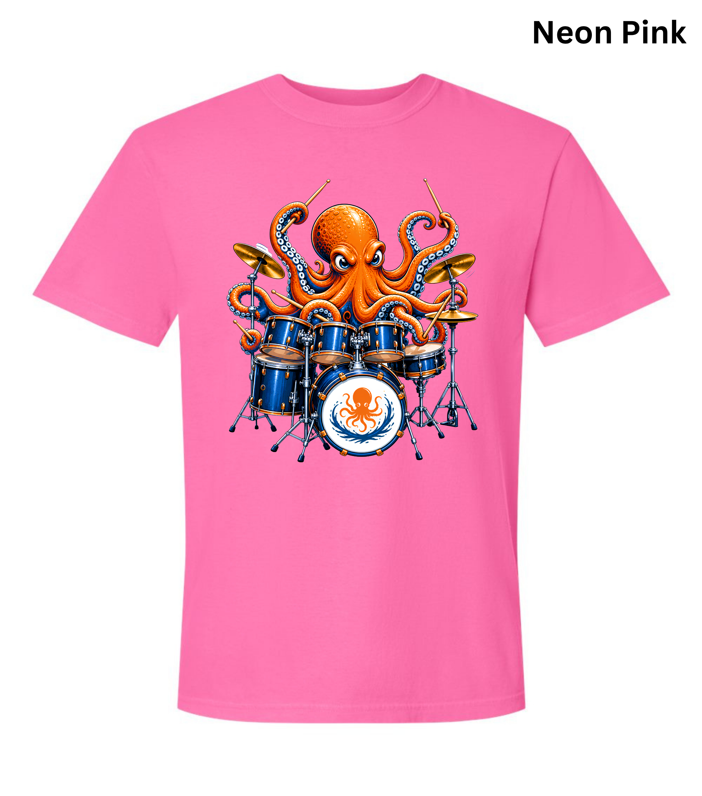 Funny Octopus Drummer T-Shirt | Drumming Octopus Graphic Tee | Cute Drum Player Shirt | Music Lover Gift | Drummer Apparel | Marine Animal Shirt