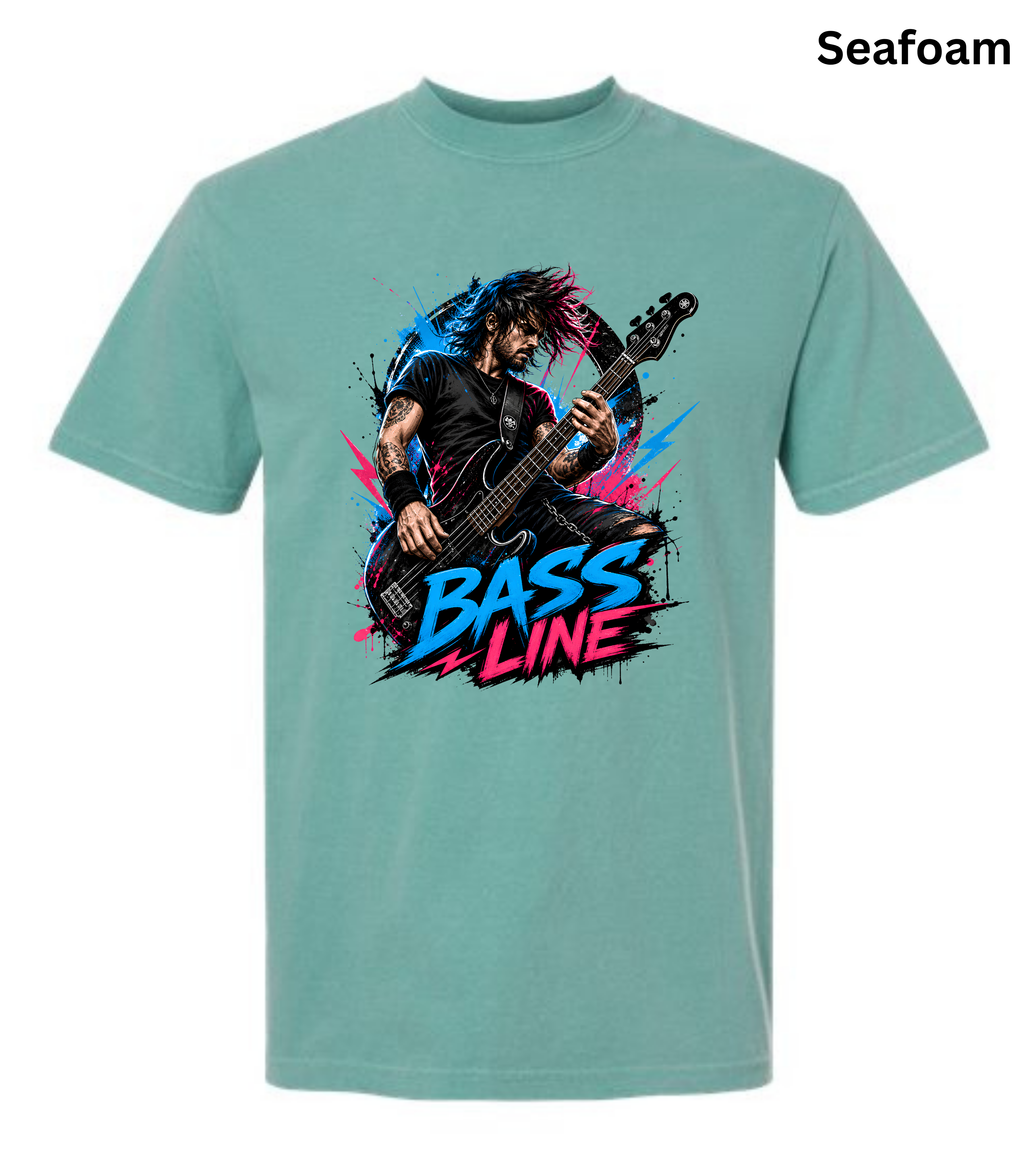 Bass Line T-Shirt | Bass Guitar Player Shirt | Funny Bassist Tee | Rock Musician Graphic T-Shirt | Bass Guitar Gift for Men & Women