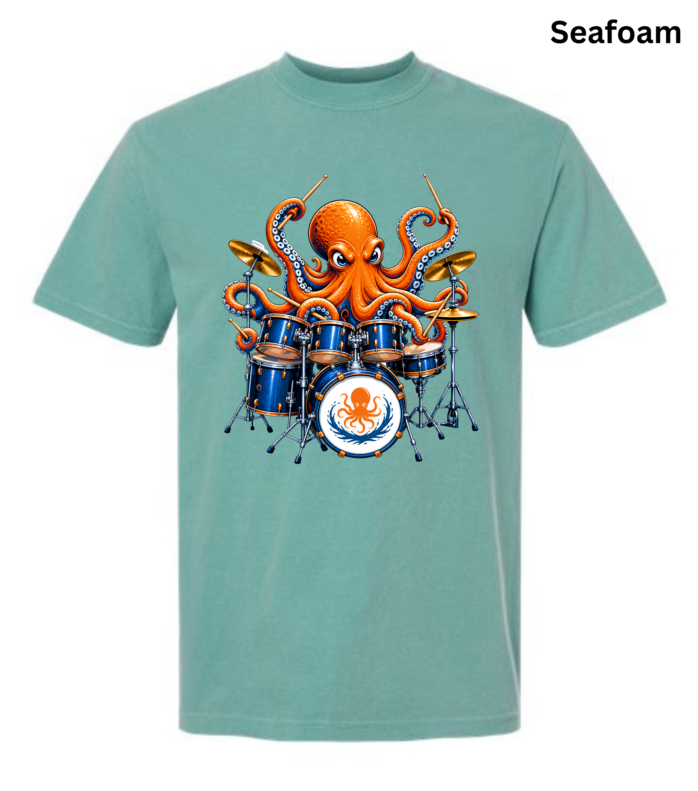 Funny Octopus Drummer T-Shirt | Drumming Octopus Graphic Tee | Cute Drum Player Shirt | Music Lover Gift | Drummer Apparel | Marine Animal Shirt