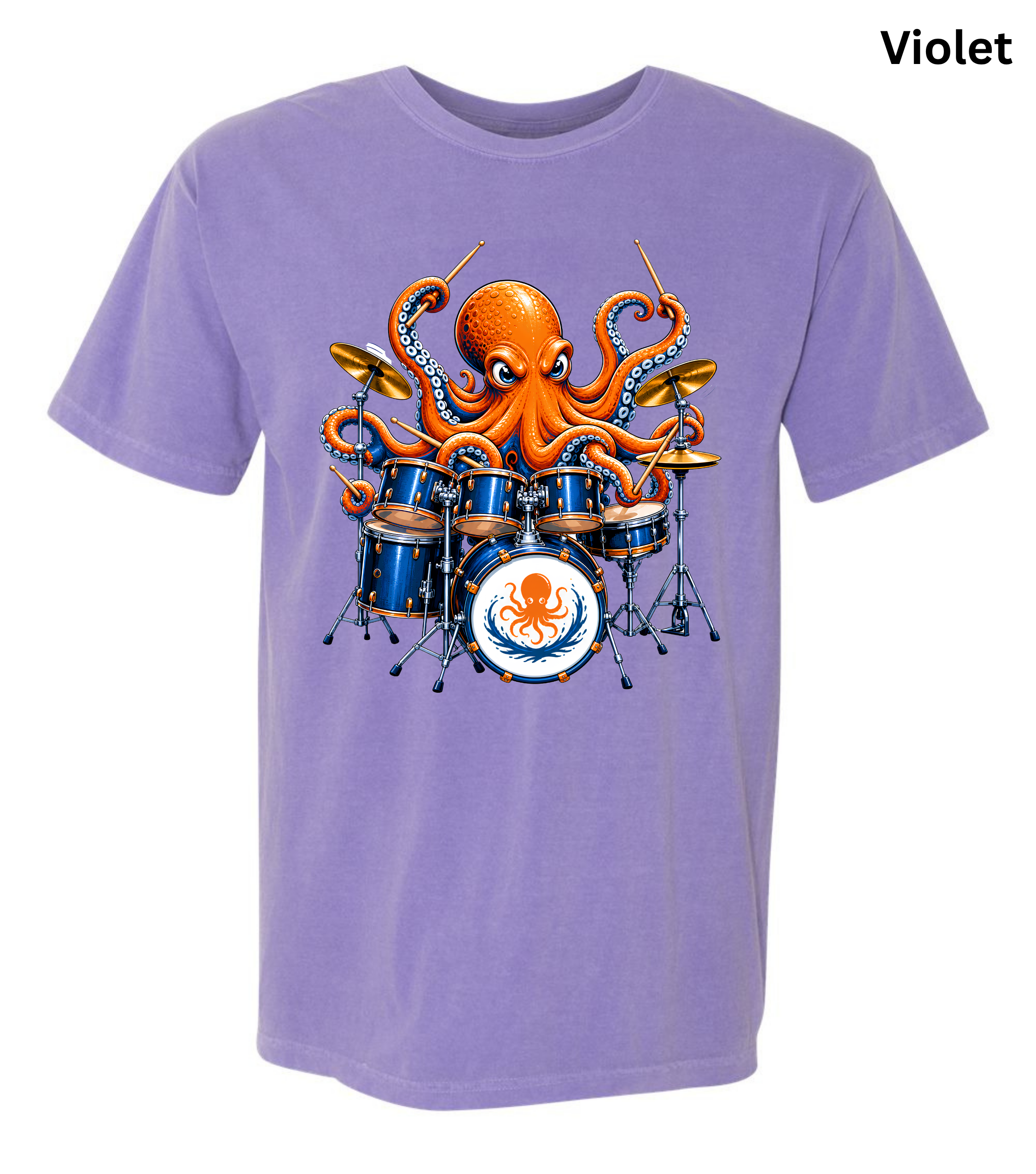 Funny Octopus Drummer T-Shirt | Drumming Octopus Graphic Tee | Cute Drum Player Shirt | Music Lover Gift | Drummer Apparel | Marine Animal Shirt