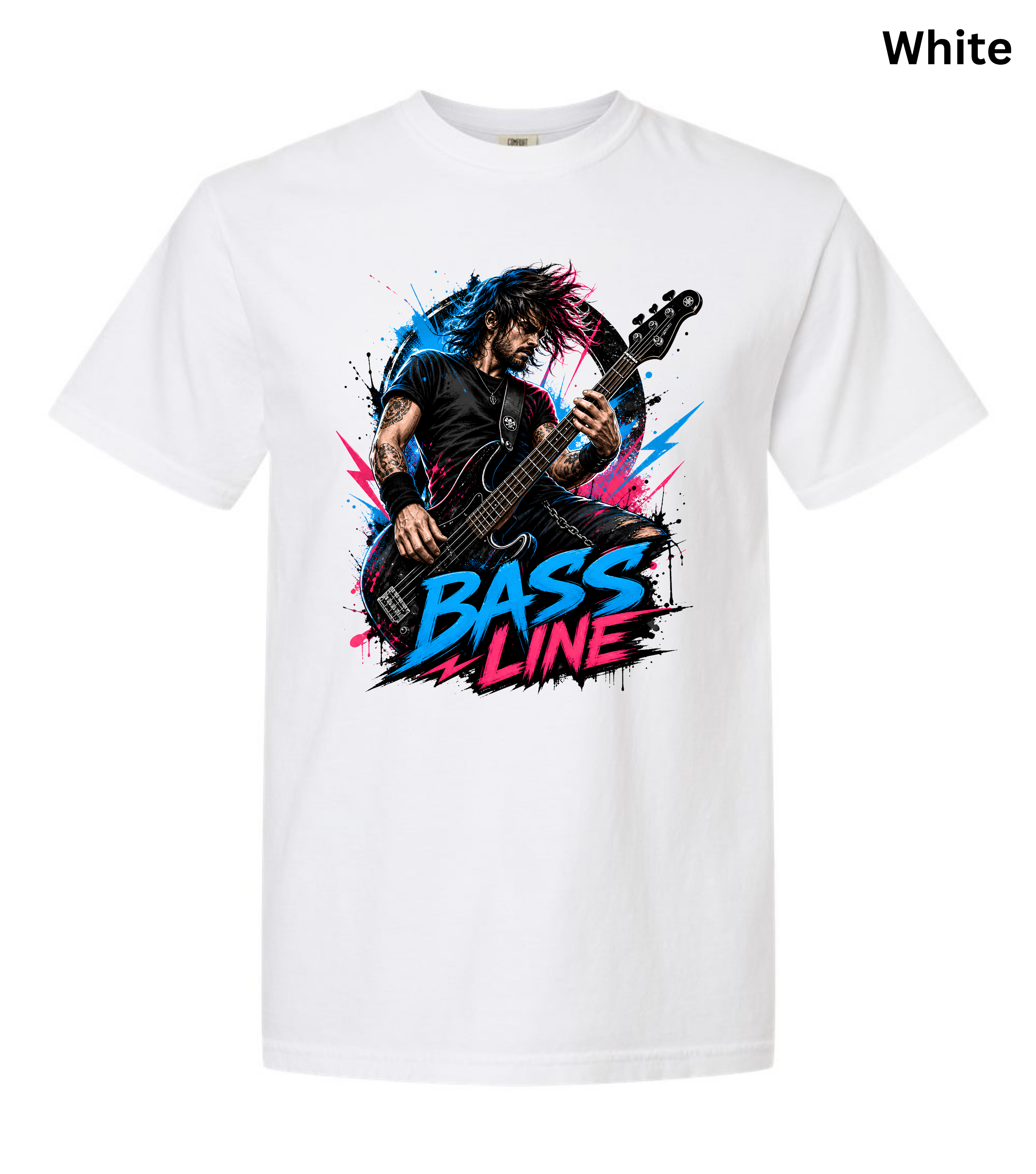 Bass Line T-Shirt | Bass Guitar Player Shirt | Funny Bassist Tee | Rock Musician Graphic T-Shirt | Bass Guitar Gift for Men & Women