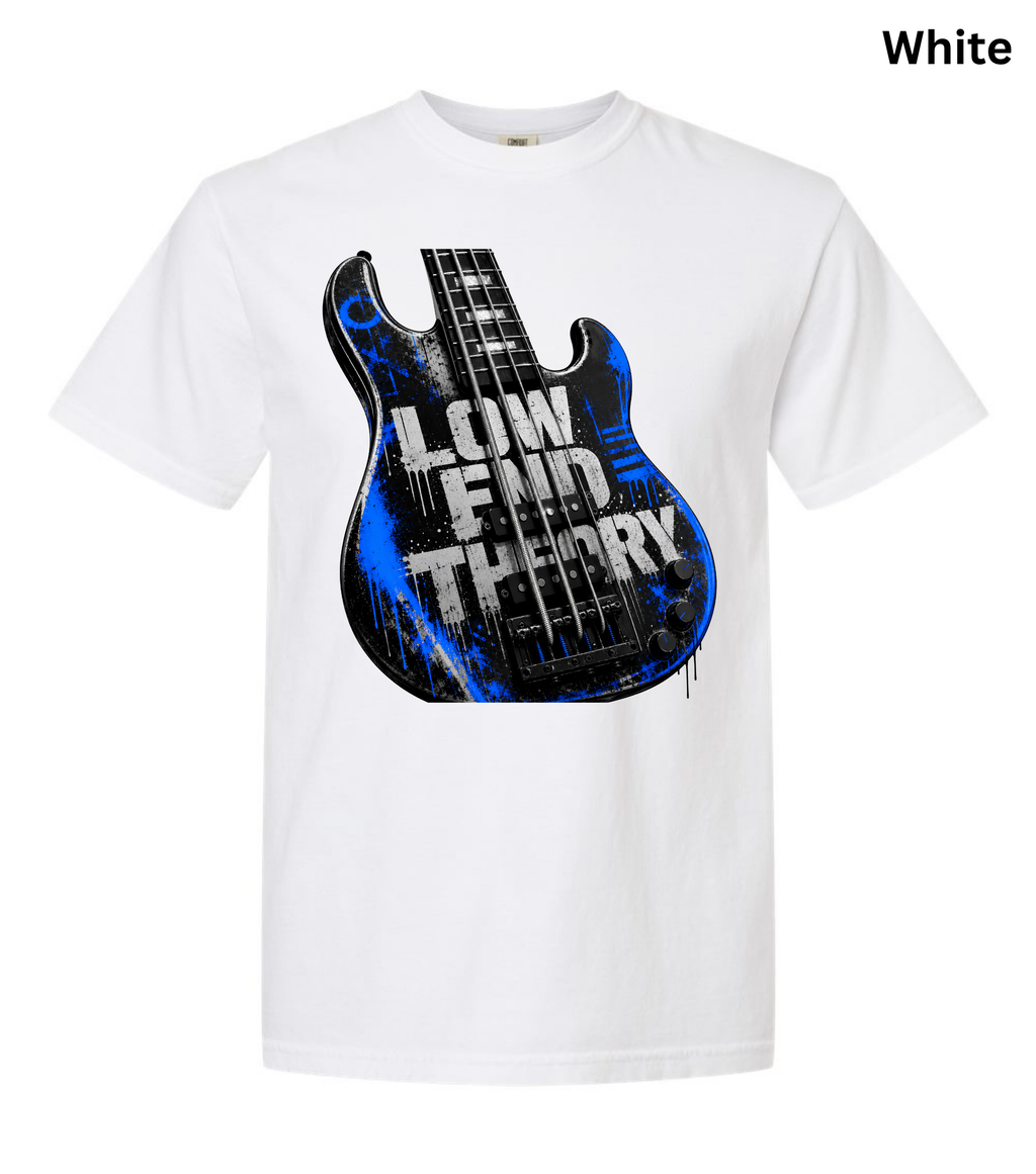 Low End Theory Bass Guitar T-Shirt | Bass Player Graphic Tee | Musician Shirt | Bass Guitar Lover Gift | Rock Band Apparel | Unisex Music Tee