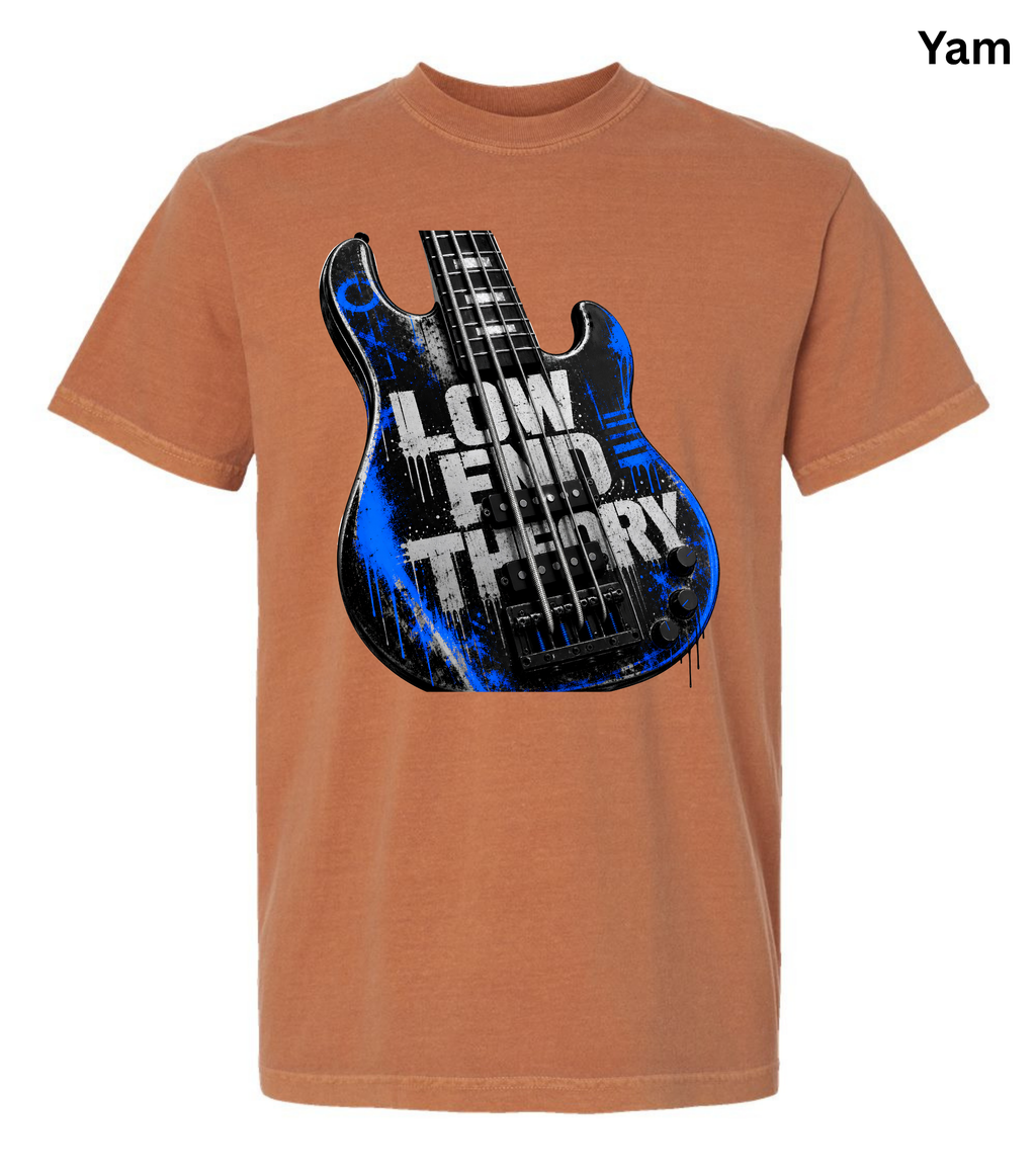Low End Theory Bass Guitar T-Shirt | Bass Player Graphic Tee | Musician Shirt | Bass Guitar Lover Gift | Rock Band Apparel | Unisex Music Tee