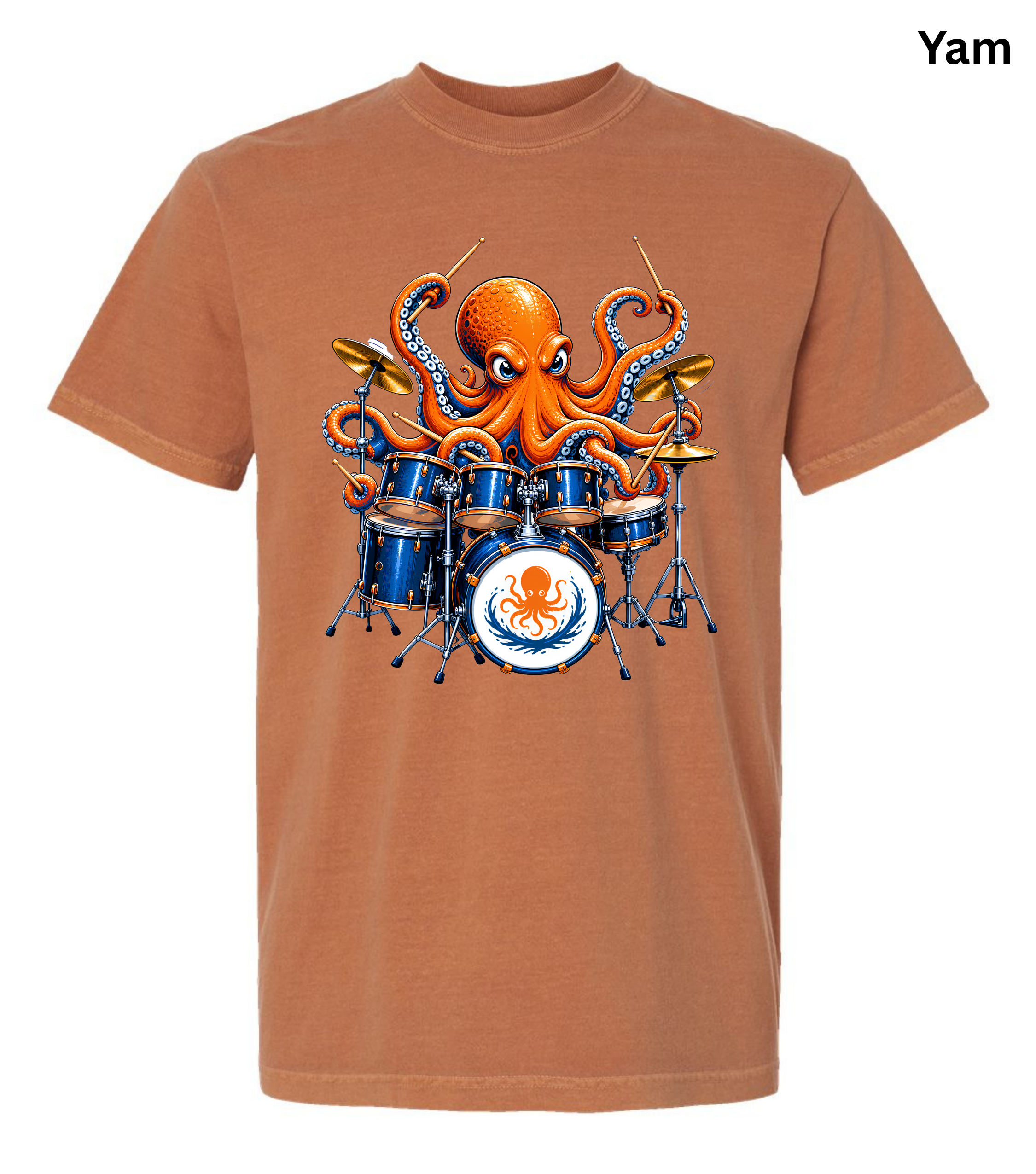 Funny Octopus Drummer T-Shirt | Drumming Octopus Graphic Tee | Cute Drum Player Shirt | Music Lover Gift | Drummer Apparel | Marine Animal Shirt