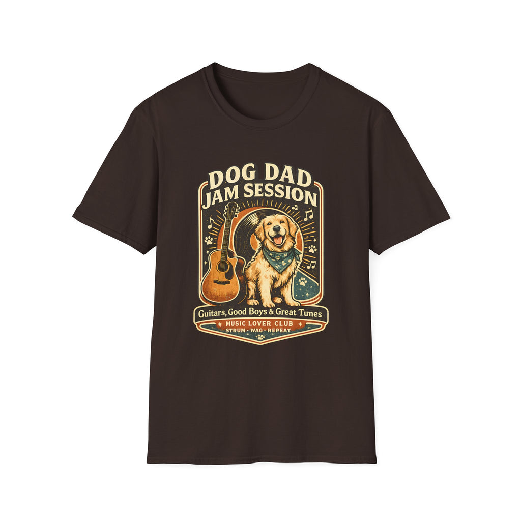 Purple t-shirt with a cat graphic and text on a white background