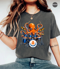 Funny Octopus Drummer T-Shirt | Drumming Octopus Graphic Tee | Cute Drum Player Shirt | Music Lover Gift | Drummer Apparel | Marine Animal Shirt