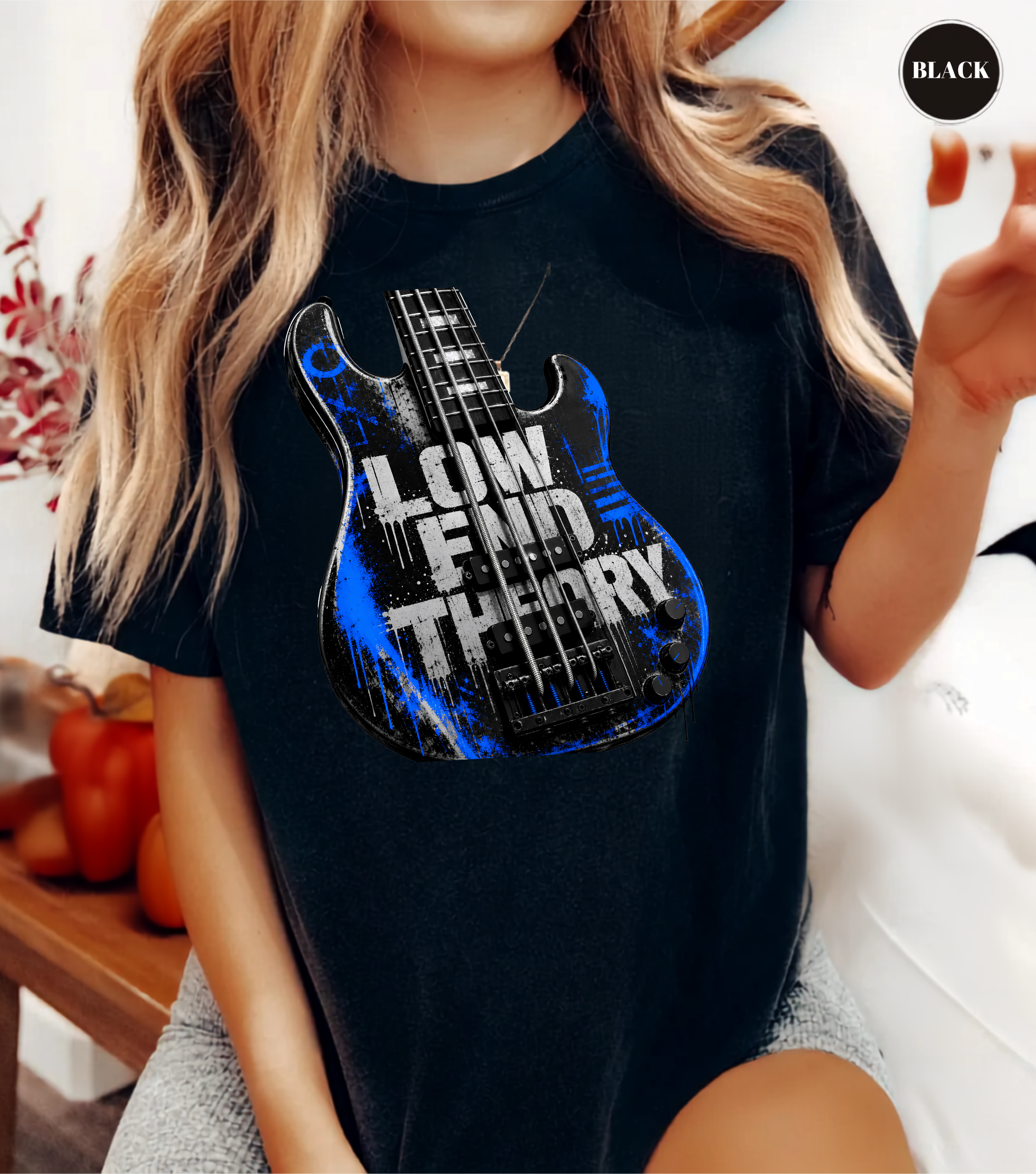 Low End Theory Bass Guitar T-Shirt | Bass Player Graphic Tee | Musician Shirt | Bass Guitar Lover Gift | Rock Band Apparel | Unisex Music Tee