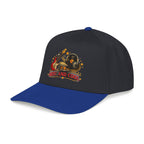 Black and blue cap with 'Iron Rebellion' logo on a white background