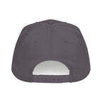 Gray cap with a white interior on a white background
