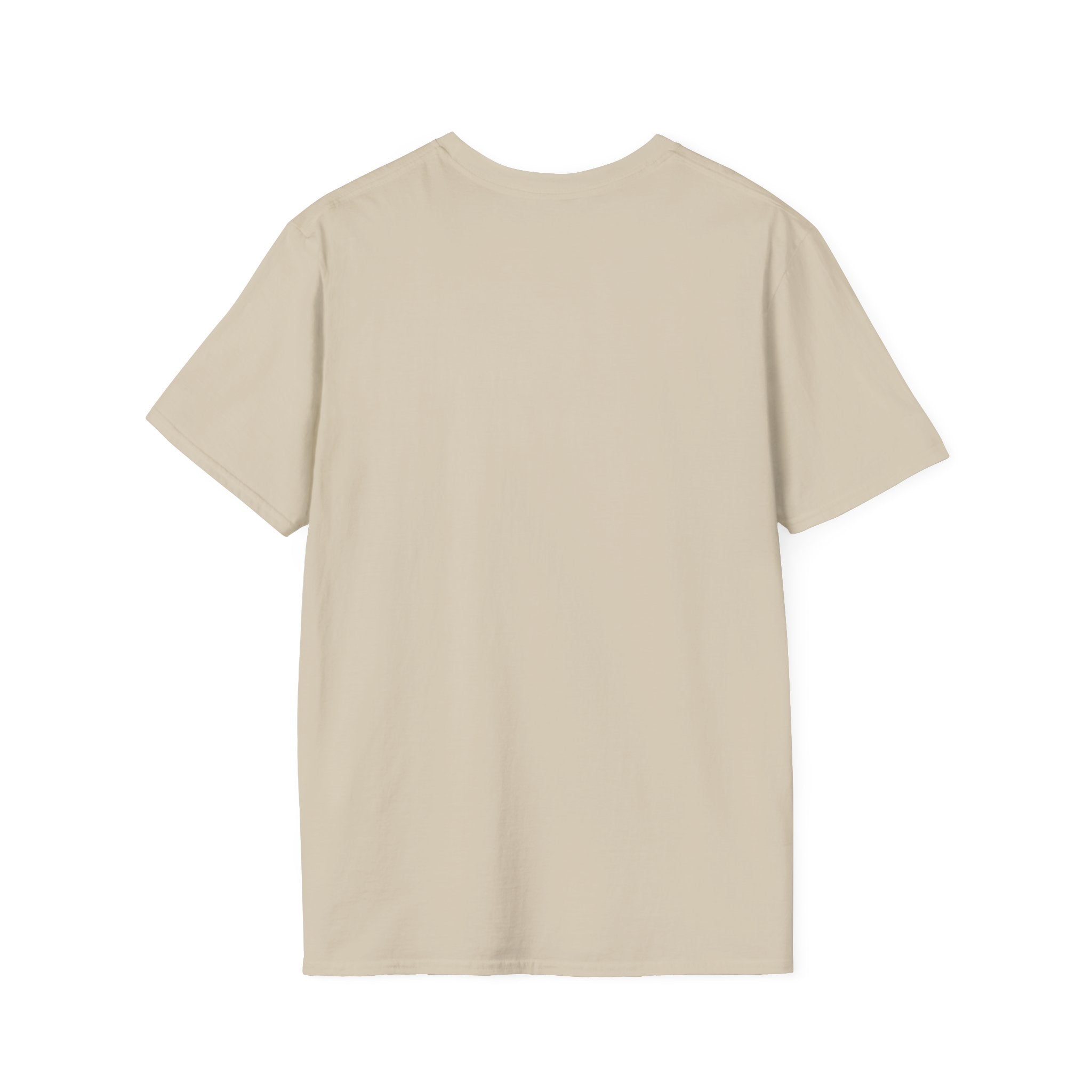 Beige t-shirt on a white background