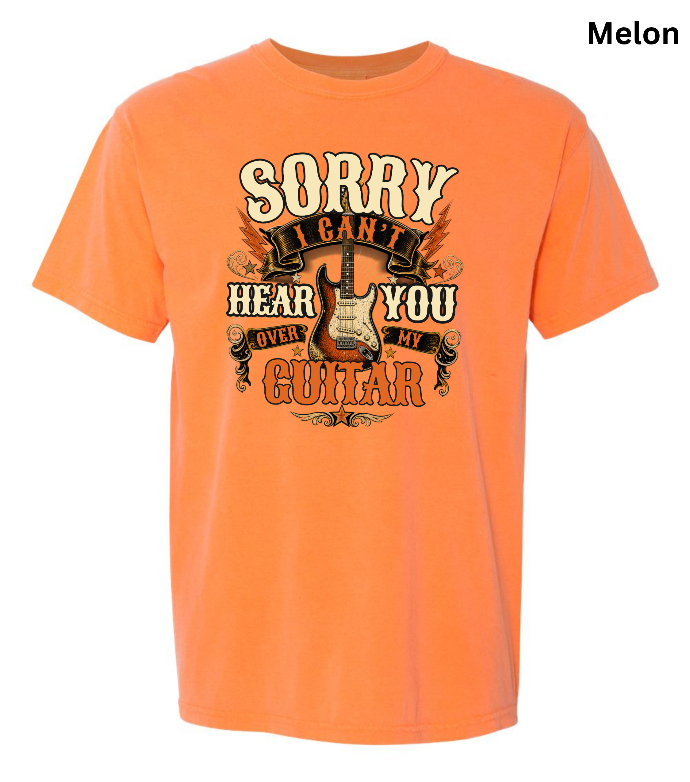 Sorry I Can't Hear You Over My Guitar Shirt | Funny Guitar Player T-Shirt | Vintage Guitar Tee | Rock Music Shirt | Guitarist Gift | Music Lover Apparel