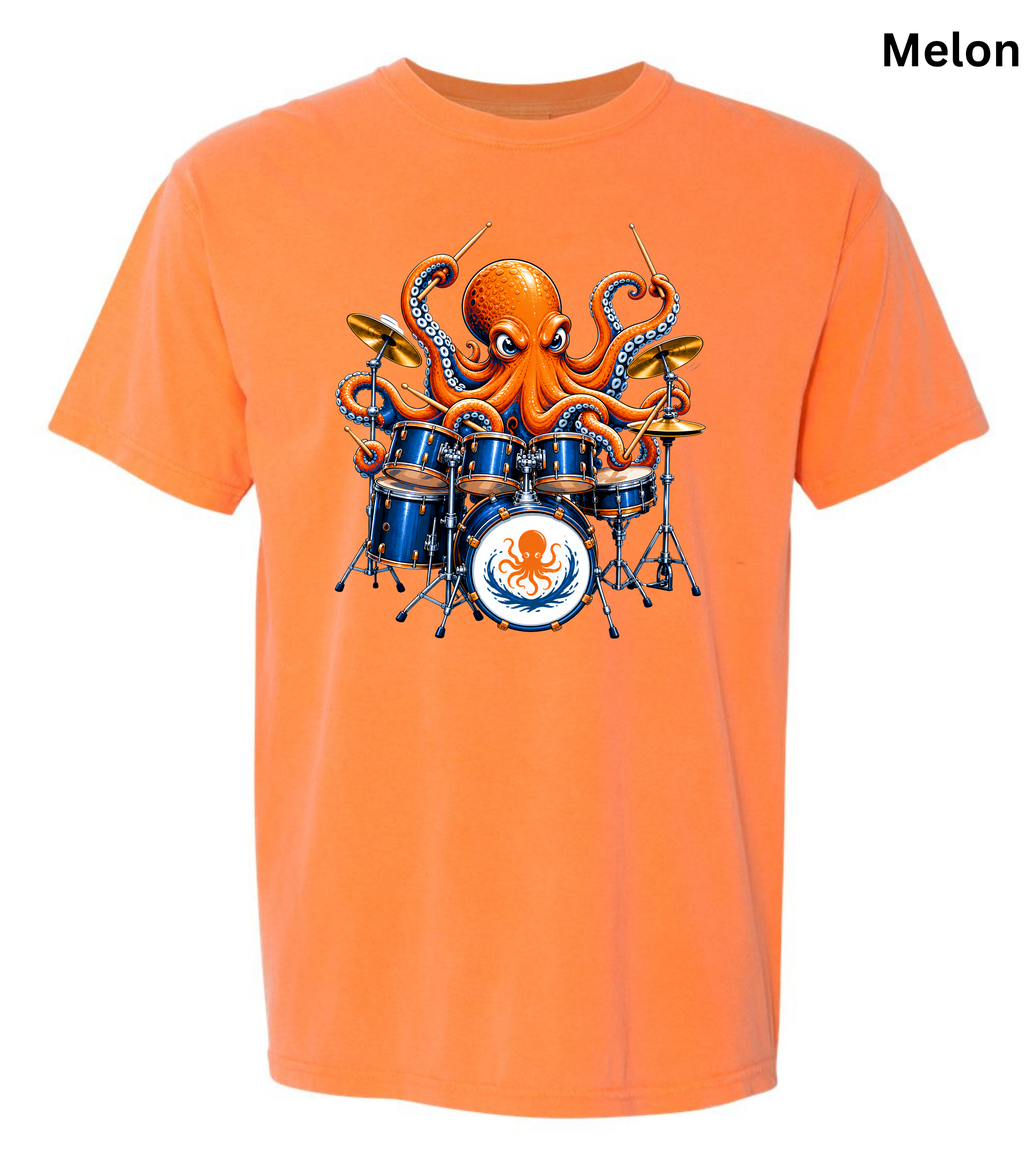 Funny Octopus Drummer T-Shirt | Drumming Octopus Graphic Tee | Cute Drum Player Shirt | Music Lover Gift | Drummer Apparel | Marine Animal Shirt