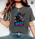Bass Line T-Shirt | Bass Guitar Player Shirt | Funny Bassist Tee | Rock Musician Graphic T-Shirt | Bass Guitar Gift for Men & Women